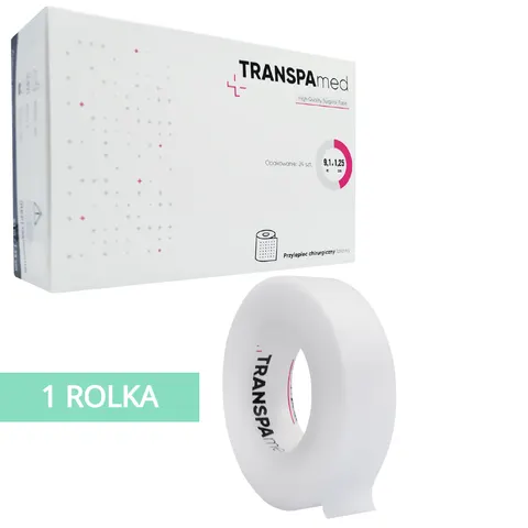 TRANSPAmed™ - Przylepiec foliowy chirurgiczny 9,1m x 1,25cm - 1 szt.