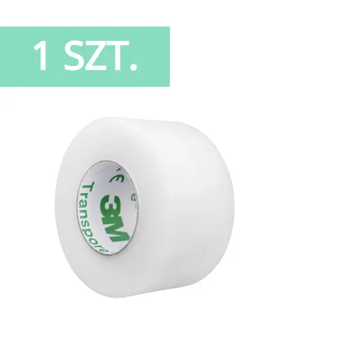 3M Transpore™ Przylepiec foliowy 2,5cm x 9,1m - 1 szt.