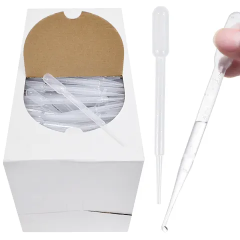 Pipeta Pasteura 3ml zakraplacz z podziałką (niesterylna) - 500 szt.
