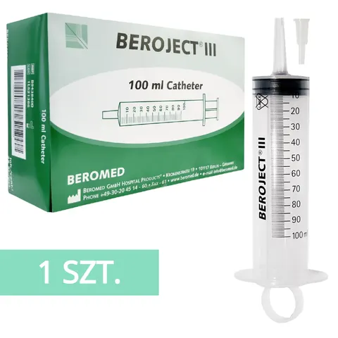 Strzykawka do cewnikowania 100ml BEROJECT III + 1 końcówka - 1 szt.