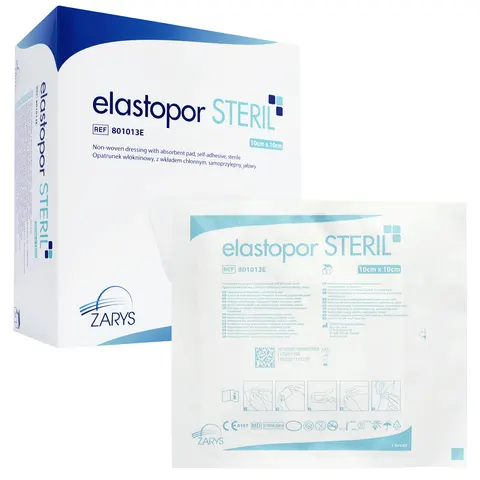 elastopor STERIL Plaster z opatrunkiem chłonnym 10x10 cm - 30 szt.