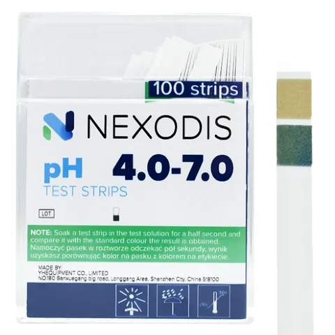 Paski wskaźnikowe lakmusowe testy pH 4.0-7.0 NEXODIS - 100 szt.