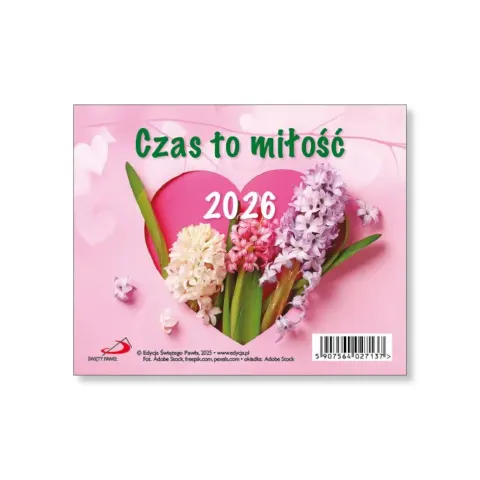 Kalendarz na biurko Czas to miłość. 2026r.