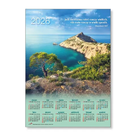 Kalendarz ścienny Krym. Plakatowy Średni. 2026r.