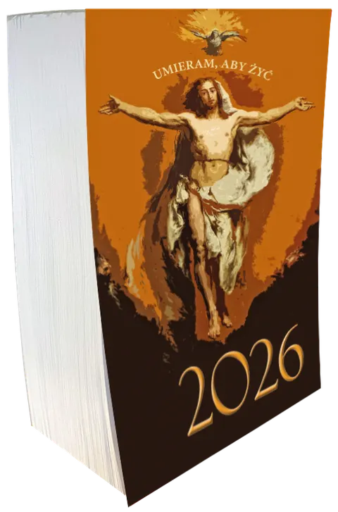 Kalendarz zdzierany 2026. Okładka ciemna