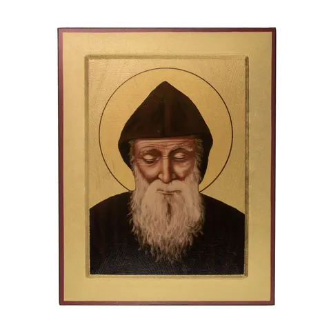 Ikona Święty Charbel. Kowczeg. Średnia.