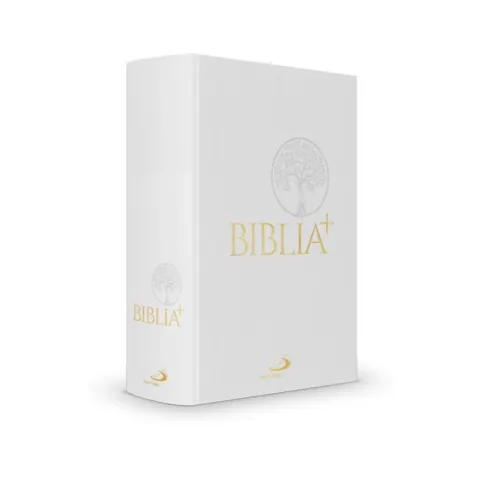 Biblia Plus - oprawa twarda - białe płótno.