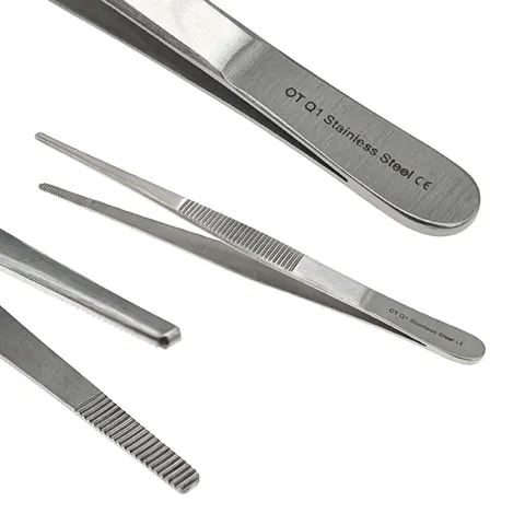 Pęseta anatomiczna prosta 14cm (stal nierdzewna) - 1 szt.