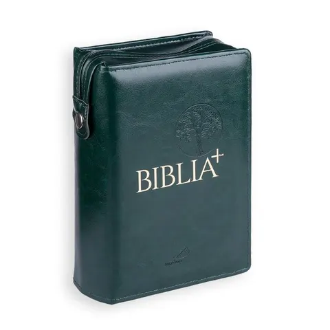 Okładka na Biblię Plus - zielona