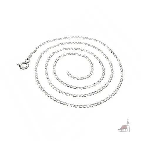 Łańcuszek srebrny pancerka 40cm. 2,7g