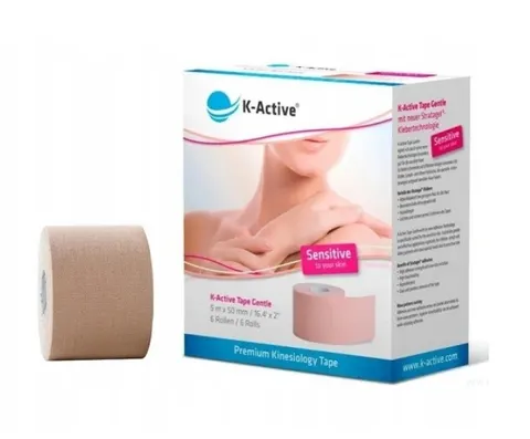 K-Active Tape GENTLE - wrażliwa skóra - 5cmx5m (hypoalergiczny)
