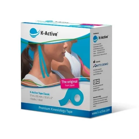 K-Active Kinesiology Tape 17m NIEBIESKI (JAPONIA - NITTO DENKO)