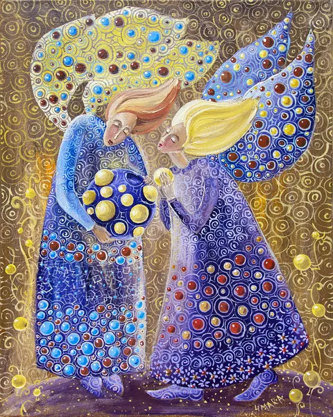 Anioł sekrety- kafelek ceramiczny