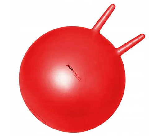 Piłka rehabilitacyjna dla dzieci HOPPER z rogami + POMPKA (HB2)