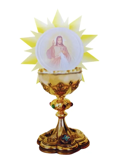 Emblemat eucharystyczny do dekoracji okien ołtarzy wzór 3