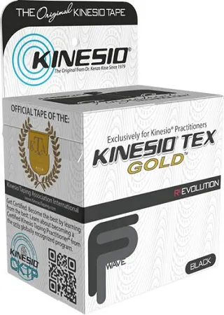 Kinesio Tex Gold 5cm x 5m CZARNY (Finger Print)