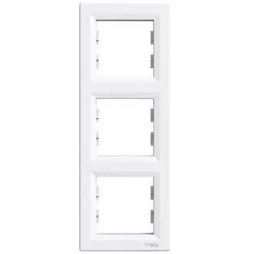 ASFORA Ramka 3-krotna pionowa, biała; EPH5810321, SCHNEIDER ELECTRIC