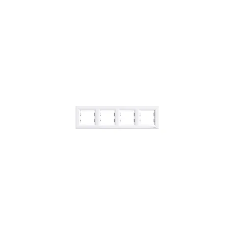 ASFORA Ramka 4-krotna pozioma, biała; EPH5800421, SCHNEIDER ELECTRIC