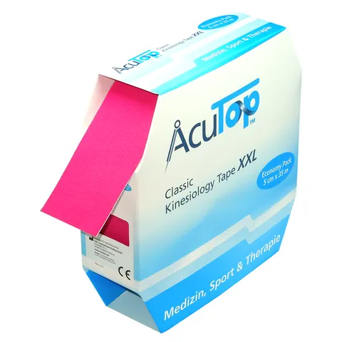 AcuTop Classic XXL Kinesiology tape 35m RÓŻOWY (ATC long)