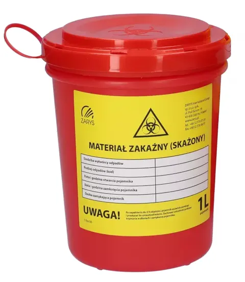Pojemnik na zużyte igły i odpady medyczne (mp)