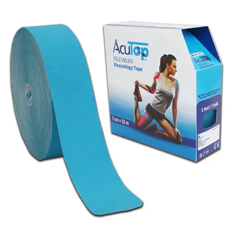 AcuTop PREMIUM kinesiology tape - KINESIO niebieski 32m - Rolka GIGANT (atp32 blue)
