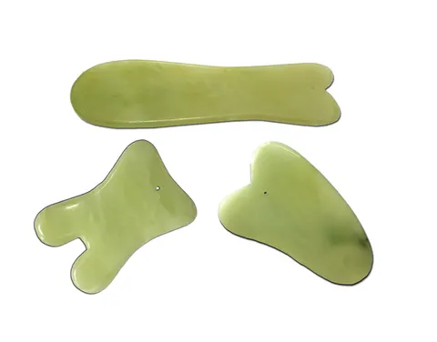 Profesjonalny zestaw kamieni jadeitowych do masażu Gua Sha (set 80809J-3 )