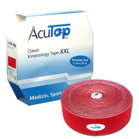 AcuTop Classic XXL Kinesiology tape 35m CZERWONY (ATC long)