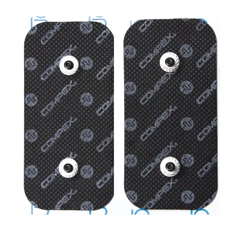 Elektrody podwójne EasySnap 5cm x 10cm do elektrostymulatorów Compex - 2 sztuki (Compex 42216)