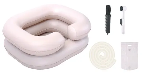 Przenośny basen do mycia głowy z prysznicem - Premium Set (AR-099)