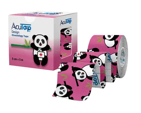 Acutop Design Tape różowy z wzorem Panda + instrukcja (Panda Pink)