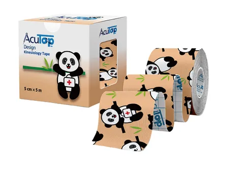Acutop Design Tape beżowy z wzorem Panda + instrukcja (Panda Beige)