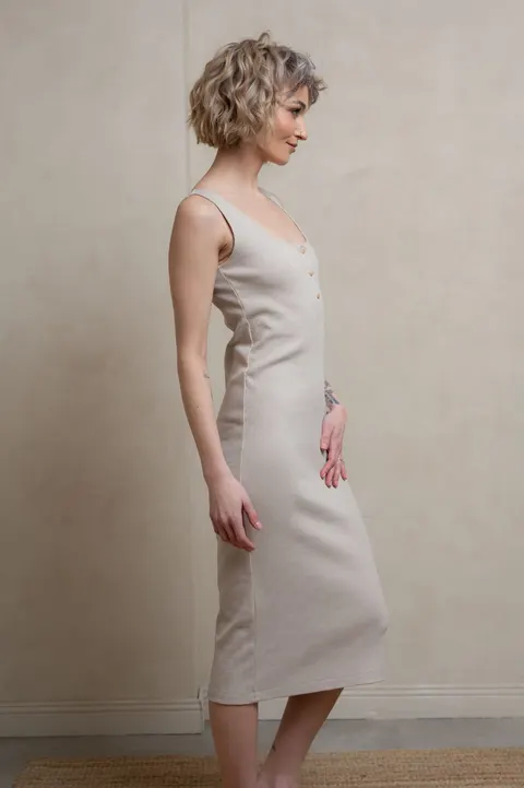 Sukienka, CELINA SAND BEIGE