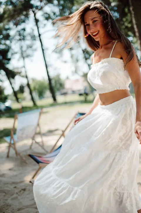 Spódnica, WHITE EMILIA