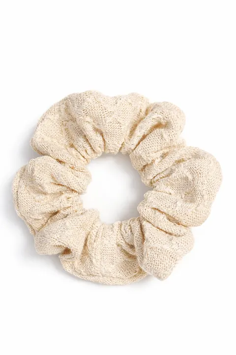 Gumka scrunchie, sweterkowa, COTTON