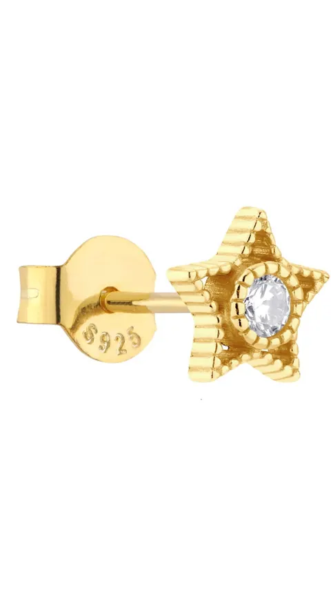 Kolczyk Mesh Stars Gold