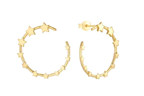 Kolczyki Twisted Stars Gold