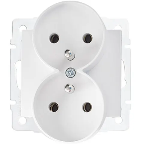 LOGI 02-1253-102 gniazdo podw.z uz.BIAŁE