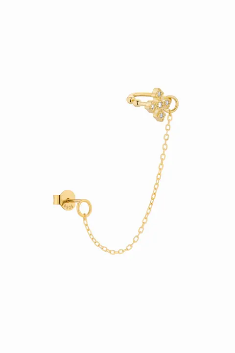 Kolczyk Bellis Chained Gold