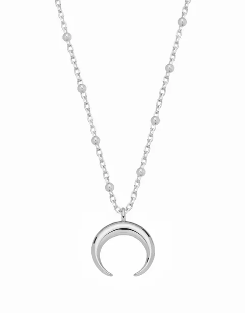 Naszyjnik Beaded Horn Silver