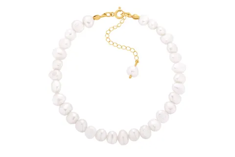 Bransoletka Anklet Pearls Gold
