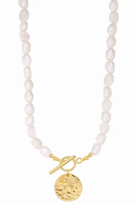 Naszyjnik Pearls with Coin Gold