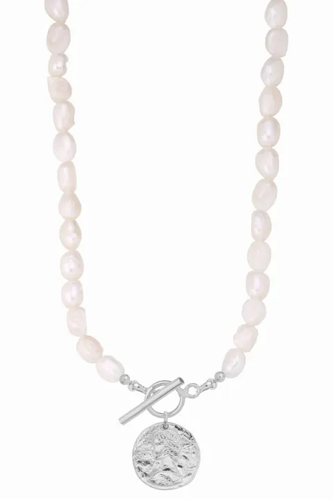 Naszyjnik Pearls with Coin Silver