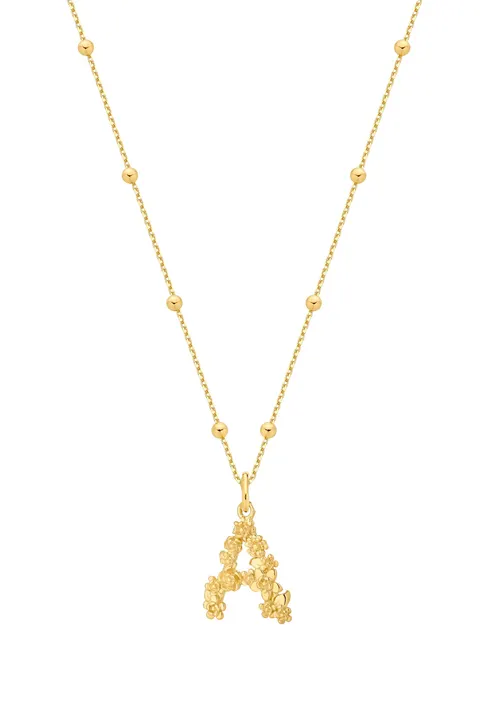 Naszyjnik A Blossom Letter Gold