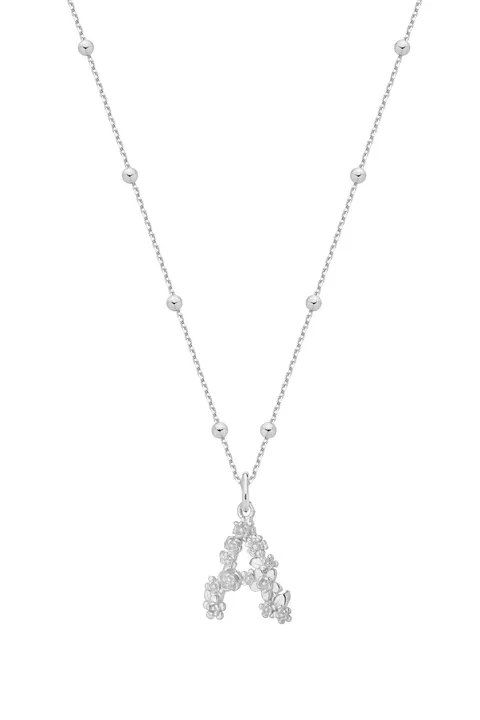 Naszyjnik A Blossom Letter Silver