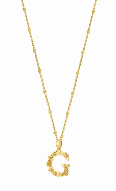 Naszyjnik G Blossom Letter Gold