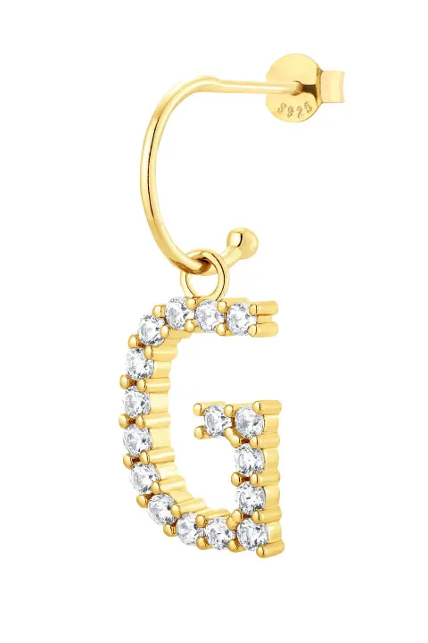 Kolczyk G Vanilla Letter Gold