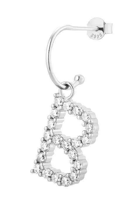 Kolczyk B Vanilla Letter Silver