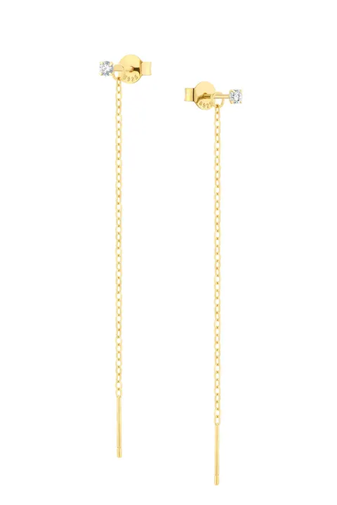 Kolczyki Long Dots Gold
