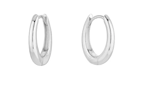 Kolczyki Chunky Hoops Silver