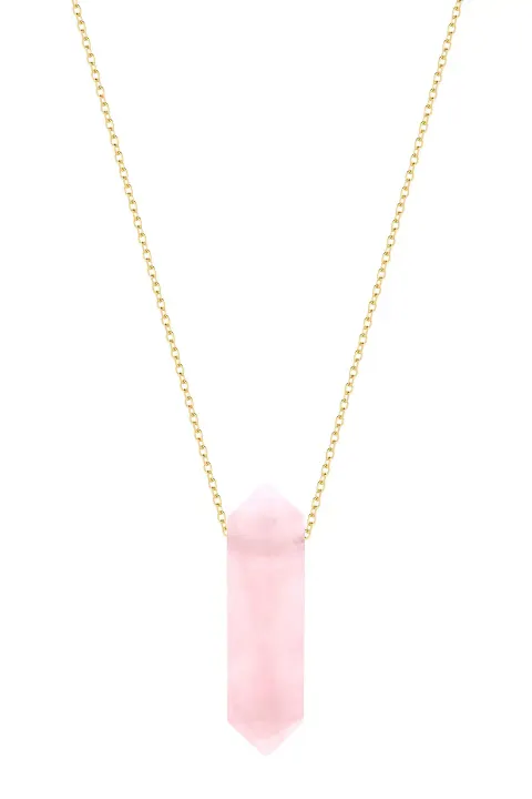 Naszyjnik Natural Quartz Gold